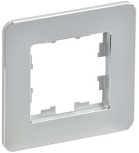 Рамка 1-постовая IEK Brite BR-M12-M-01-K47 алюминий