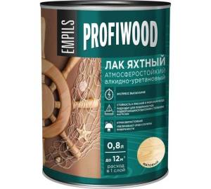 Лак яхтный атмосферостойкий алкидно-уретановый Profiwood матовый 0.8 л