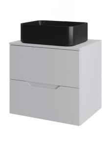 Тумба с раковиной Agger Свит SWE600ETWH-ST-2460B белая матовая, 60 см