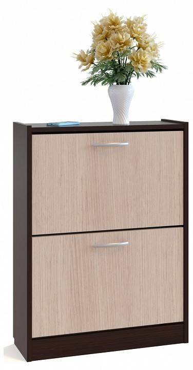 Тумба для обуви Сокол ТО-22 4680212005824, ШОТО22В5б Венге/беленый дуб