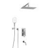 Душевой комплект Wasserkraft A171619 с верхней душевой насадкой, хром, встраиваемый, с изливом, с лейкой