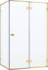 Душевой уголок Cezares Bellagio BELLAGIO-AH-1-100/90-C-BORO 100х90, брашированное золото