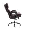 Кресло компьютерное Tetchair Chief metalBL 25018 коричневый, кожзам, ткань фото 3