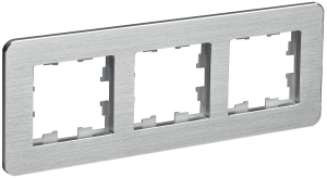 Рамка 3-постовая IEK Brite BR-M32-M-21-K47 алюминий