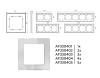 Рамка 1-постовая Ambrella Volt Alfa Platos AF330401 фото 4