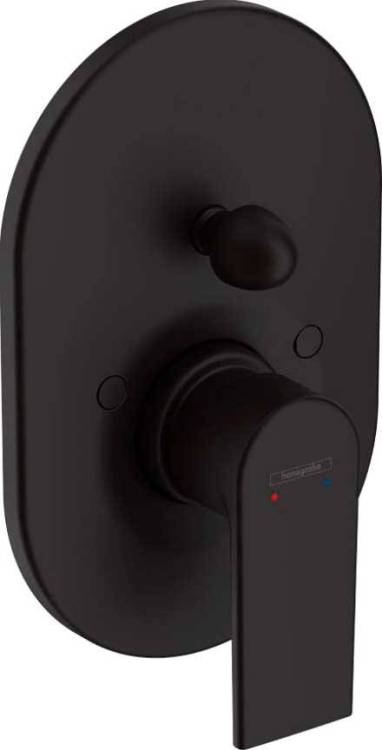 Смеситель для ванны с душем Hansgrohe Vernis Shape 71458670 черный