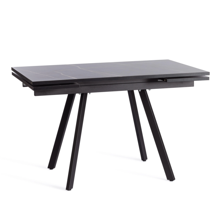 Стол Tetchair Vigo 19730 мрамор чёрный/чёрный 80x75x120