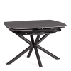 Стол обеденный Tetchair Winston 21857 темно-серый, черный 120(180)x80x75
