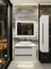 Тумба с раковиной La Fenice Elba Twin Bianco NFNC-01-ELB-B-90-2-3-M-GG белая матовая, 90 см фото 4