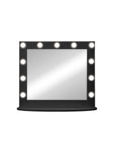 Зеркало Continent Vanity ЗГП43 настольное 800х700 (11 ламп) ,черный