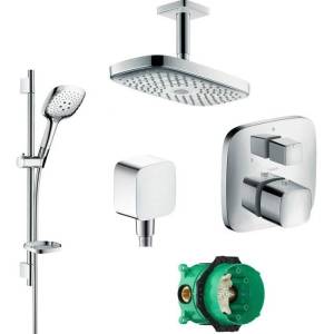 Душевой комплект Hansgrohe Raindance Select E 300 27384000 + 27856000 + 26457000 + 15771000 + 1800180