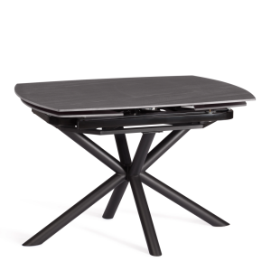 Стол обеденный Tetchair Winston 21857 темно-серый, черный 120(180)x80x75