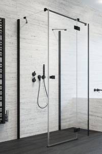 Боковая стенка Radaway Essenza New Black KDJ/KDJ+S 80 384051-54-01 Черный, Прозрачное 80x200