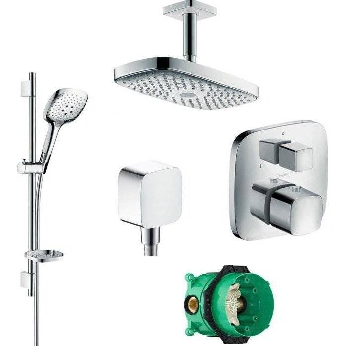 Душевой комплект Hansgrohe Raindance Select E 300 27384000 + 27856000 + 26457000 + 15771000 + 1800180