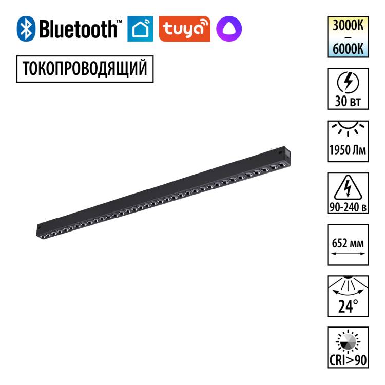 Трековый линейный светодиодный светильник Novotech Vector 359935