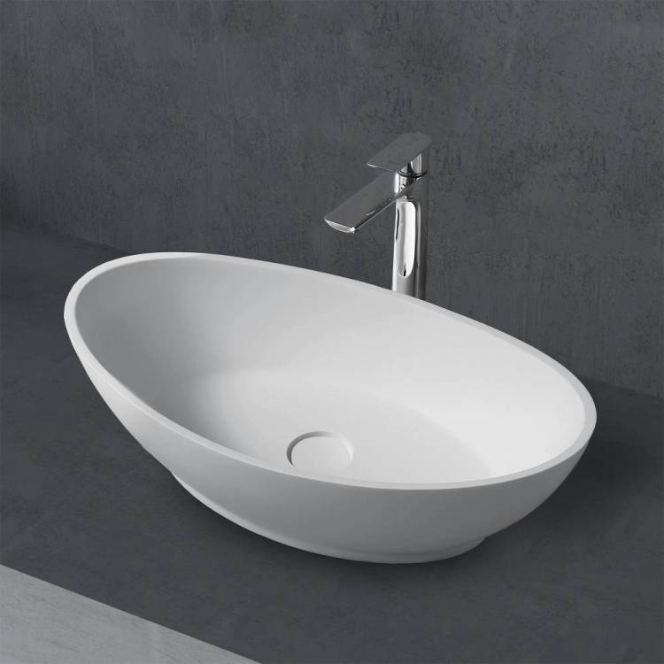 Раковина Abber Stein AS2610 накладная, 62 см, белая матовая