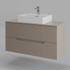 Тумба с раковиной Orange Line Li-100TuLMDF+B04-500W латте матовый, 100 см фото 5