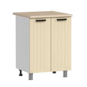 Кухонный модуль напольный Аленушка Орхидея Н 600 Н00231077 крем, скоба антрацит