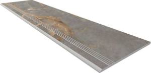 Ступень Ametis by Estima Intense 70553 Steptrade/IN01_NS/30x120x10 Grey неполированный с насечками 30x120