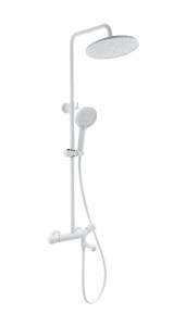 Душевая стойка Wonzon & Woghand WW-B3057-A-MW с термостатом, белый