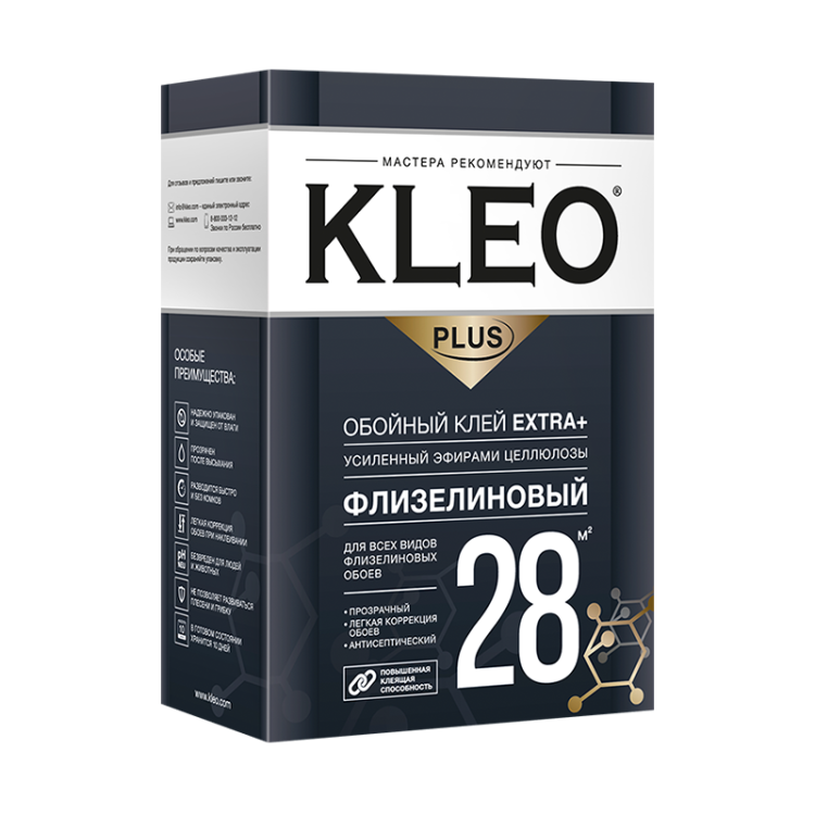 Клей для флизелиновых обоев Kleo Extra Plus 28 170 гр