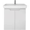 Тумба с раковиной Dreja Q Plus (D) 70 c опорами, белый глянец фото 4