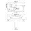 Смеситель для ванны Wasserkraft Alme 1511 Thermo термостатический, хром фото 5