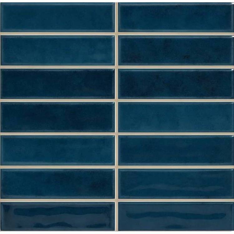 Керамическая плитка Vilar Albaro Nairobi Sticks Blue (2.5x10) 20x20