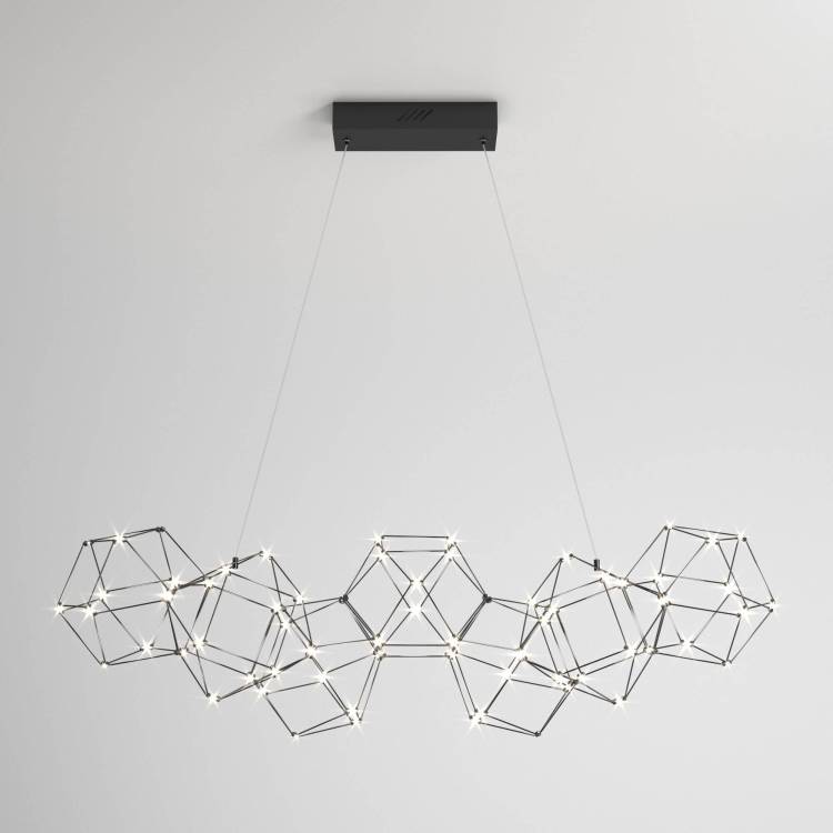 Подвесной светодиодный светильник Eurosvet Uma 90168/7 черный жемчуг Smart