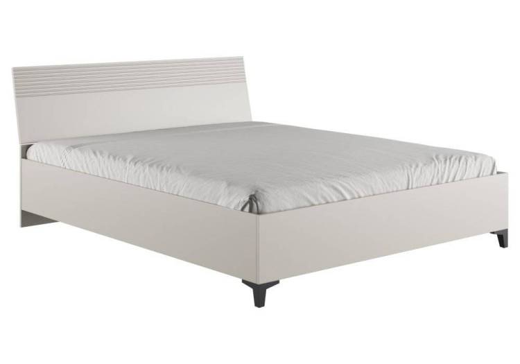 Кровать Woodville Ника 593605 бежевый мат-05/кашемир с основанием 160x200