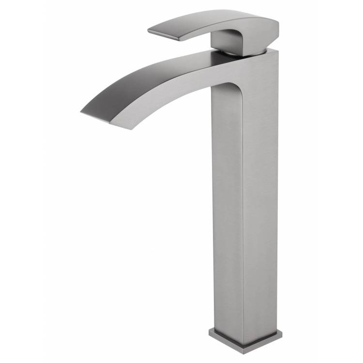 Смеситель для раковины Wonzon & Woghand WW-88239009-BGM высокий, темный графит