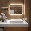 Зеркало Teymi Solli Black Soft Line T20232S с подсветкой, сенсор на взмах, 80x60 фото 8