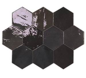Керамическая плитка WOW Zellige Hexa 122087 Graphite 10.8x12.4