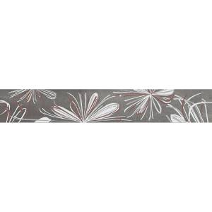 Бордюр Azori Sonnet 587901001 Grey Flower 6.2x50.5
