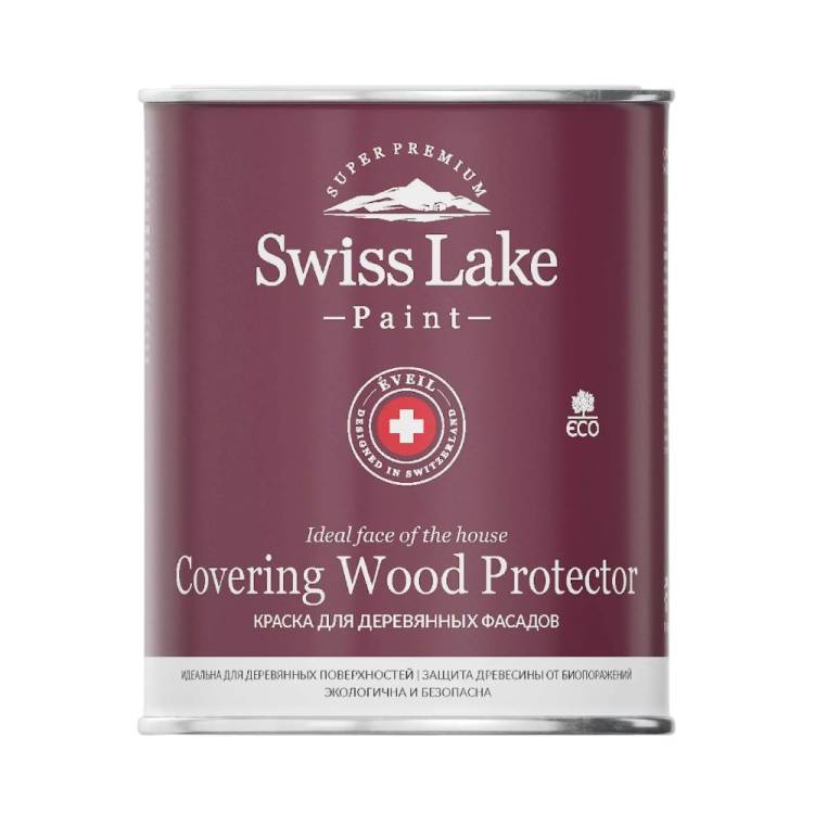 Краска для деревянных фасадов Swiss Lake Covering Wood Protector 2.7 л
