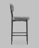 Стул полубарный Stool Group Бриф DD AV 477-C83-9005 (PP) серый, велюр фото 4