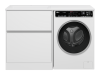Тумба с раковиной Misty Ингрид УТ000026852 под стиральную машину, левая, белая, 70 см фото 2