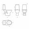 Унитаз-компакт Sanita Марс WC.CC/Mars/2-DM.Rim/WHT.G/S1 безободковый, сиденье микролифт, белый фото 5