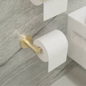Держатель для туалетной бумаги Fixsen Comfort FX-87010A золото-сатин