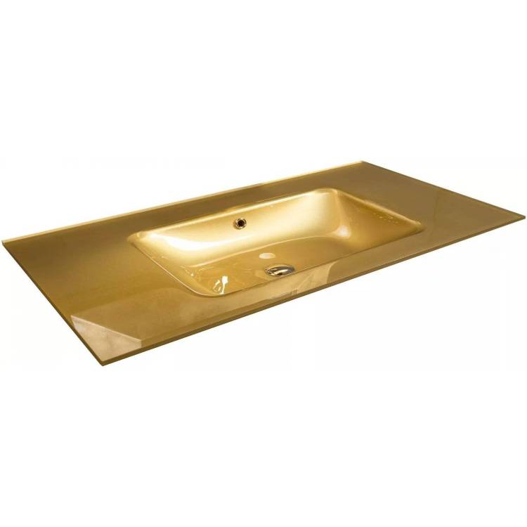 Раковина Armadi Art NeoArt 852-110-G моноблок, 110 см, золото