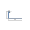 Профиль L-образный Neexy pv02-19 BBL черный блестящий 270x1x2.15 фото 2