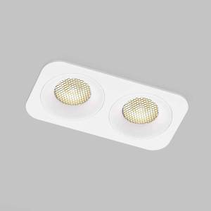 Встраиваемый точечный светодиодный светильник Elektrostandard Tetro 15277/LED 20W 3000K белый IP44