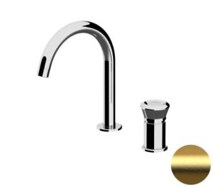 Смеситель для раковины Remer Element ET57BG золото брашированное
