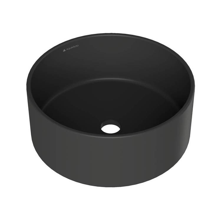 Раковина Aqueduto Espiral ESP0140 40 см, черная матовая
