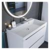 Раковина Uperwood Classic Quartz 291030006 белая матовая, жасмин, 80x45 фото 3