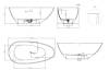 Ванна из искусственного камня Salini Paola S-Sense 160x80, глянцевая фото 4