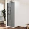 Душевая перегородка Vincea Walk in WS VSW-1HWS900CGB профиль черный, стекло тонированное, 90x200