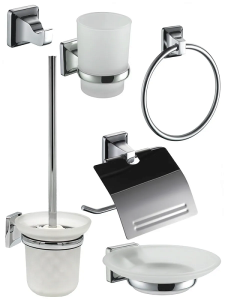 Набор аксессуаров для ванной Bath Plus Prime SET6 PR-9900-6 хром