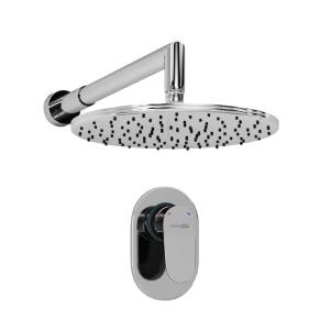 Душевой комплект Wasserkraft A12030 с верхней душевой насадкой, хром, встраиваемый