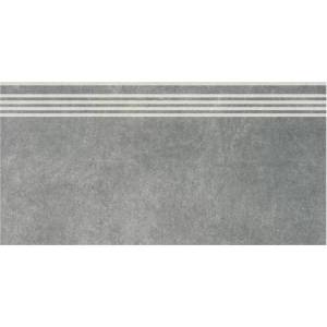 Ступень Kerama Marazzi Королевская дорога SG614620R/GR Серый Темный Обрезной 30x60